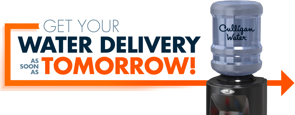 Get Your Water Delivery as soon as Tomorrow!